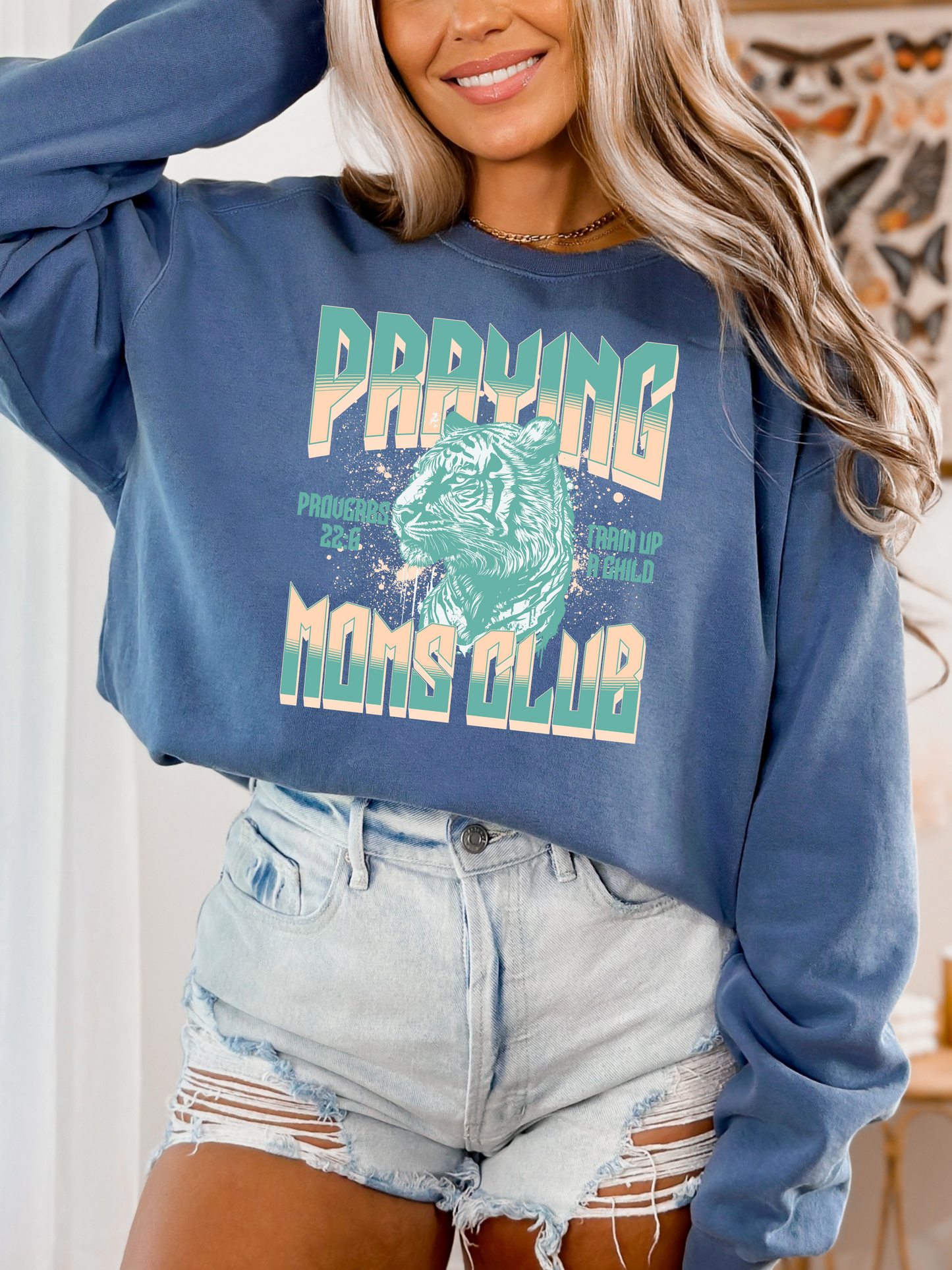 Praying Moms Club Crewneck Sweatshirt