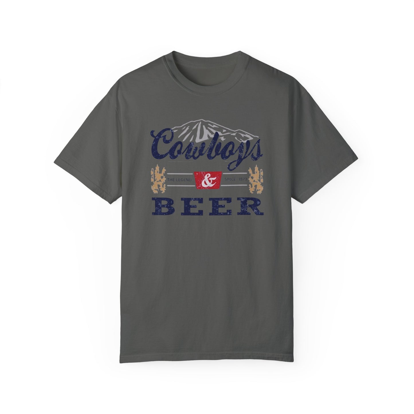 Comfort Colors® Cowboys and Beer, Trendy Tshirt. Oversized Tshirt, Coors, Cowboy, Cowgirl T-shirt, Country Rodeo Shirt, Beer Tee