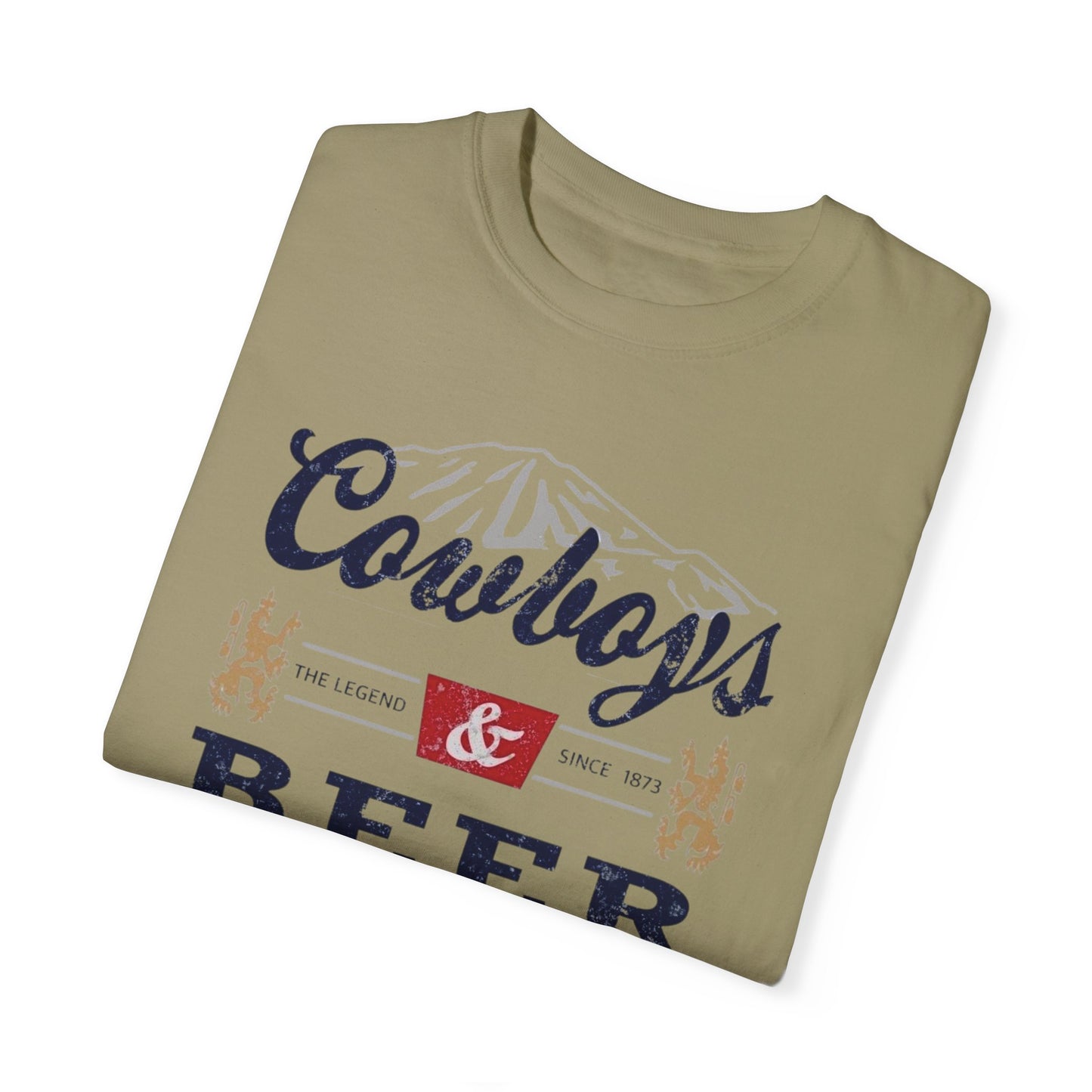 Comfort Colors® Cowboys and Beer, Trendy Tshirt. Oversized Tshirt, Coors, Cowboy, Cowgirl T-shirt, Country Rodeo Shirt, Beer Tee